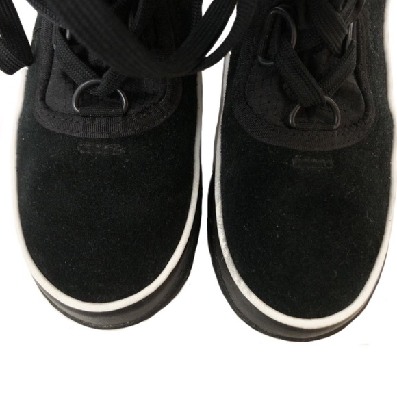 Sorel Tivoli III High Black Suede Leather Mid-Calf Lace Up Winter Snow Boots - Picture 12 of 14